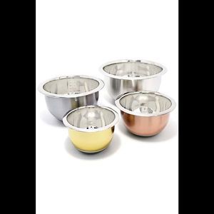 Cook's Essentials Stainless Steel 4-Piece Mixing Bowl Set
